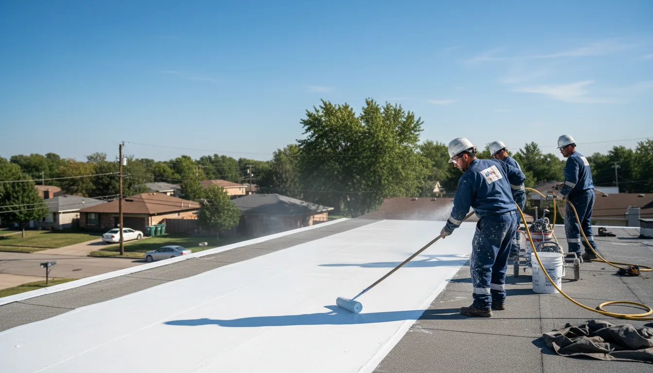 Commercial roof coating in Ogden, AR near me